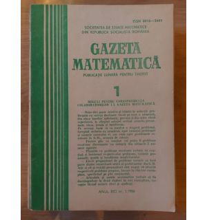Gazeta matematica 1 anul XCI nr. 1/1986