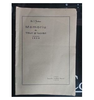 Memoriu de titluri si lucrari- Gh. I. Nastase
