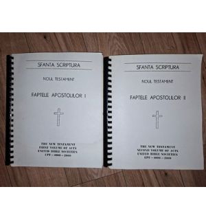 Sfanta scriptura Noul testament Faptele apostolilor 2 vol Transcriere in Braille