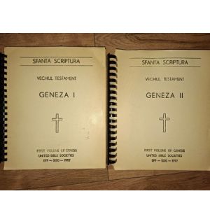 Sfanta scriptura Vechiul testament Geneza 2 vol Transcriere in Braille