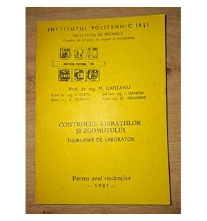 Controlul vibratiilor si zgomotului- M. Gafitanu