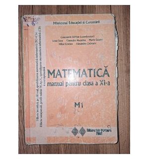 Matematica. Manual pentru clasa a 11-a - Constantin Udriste, Ionel Tevy