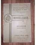 Partitura Melodies- Felix Mendelssohn Bartholdy