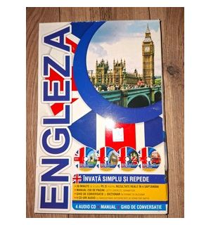 Invata simplu si repede engleza: 4 audio CD, manual, ghid de conversatie