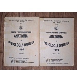Teste pentru admitere: Anatomia si fiziologia omului (partile 1, 2)- Gheorghe Petrescu, Corneliu Neamtu