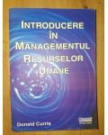 Introducere in managementul resurselor umane- Donald Currie