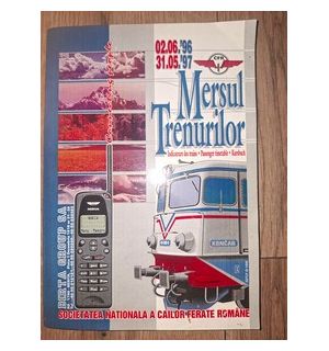 Mersul trenurilor de calatori valabil 2.06.1996-31.05.1997