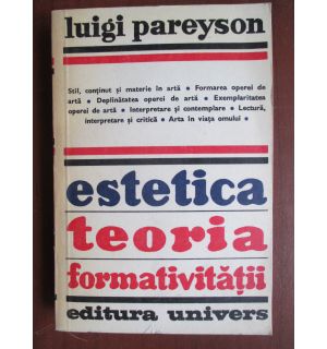 Estetica, teoria formativitatii Estetica, teoria formativitatii
