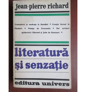Literatura si senzatie Literatura si senzatie