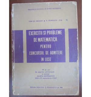 Exercitii si probleme de matematica pentru concursul de admitere in licee
