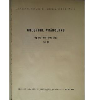 Opera matematica vol.III
