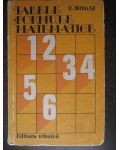 Tabele si formule matematice